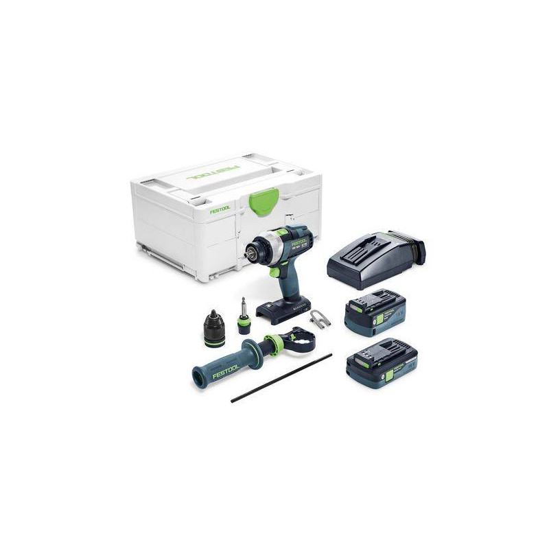 Festool Akumulatorowa wiertarko-wkrętarka TDC 18/4 5.2/4.0 I-Plus QUADRIVE 575602