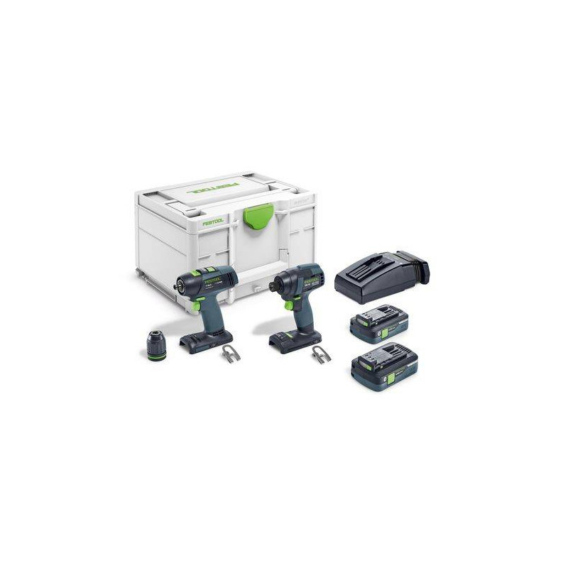 Festool Zestaw wiertarki i zakrętarki TID 18 HPC 4,0 I-Set T18 577244