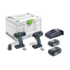 Festool Zestaw wiertarki i zakrętarki TID 18 HPC 4,0 I-Set T18 577244