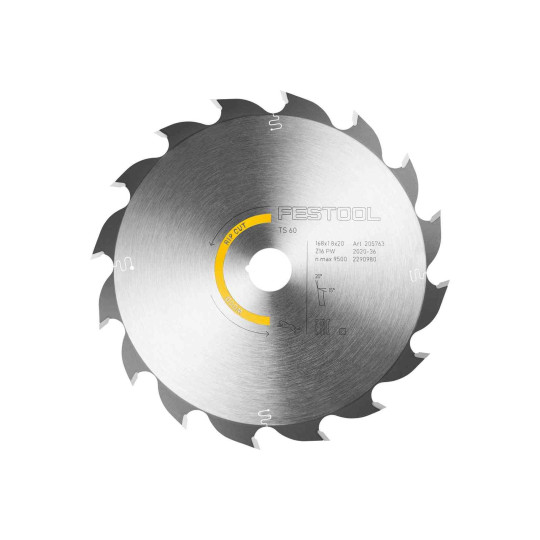 Festool Tarcza pilarska HW 168x1,8x20 PW16 WOOD RIP CUT 205763