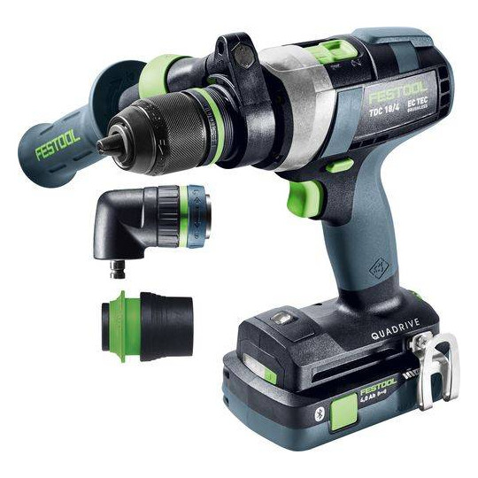 Festool Akumulatorowa wiertarko-wkrętarka TDC 18/4 5,0/4,0 I-Set QUADRIVE 577612