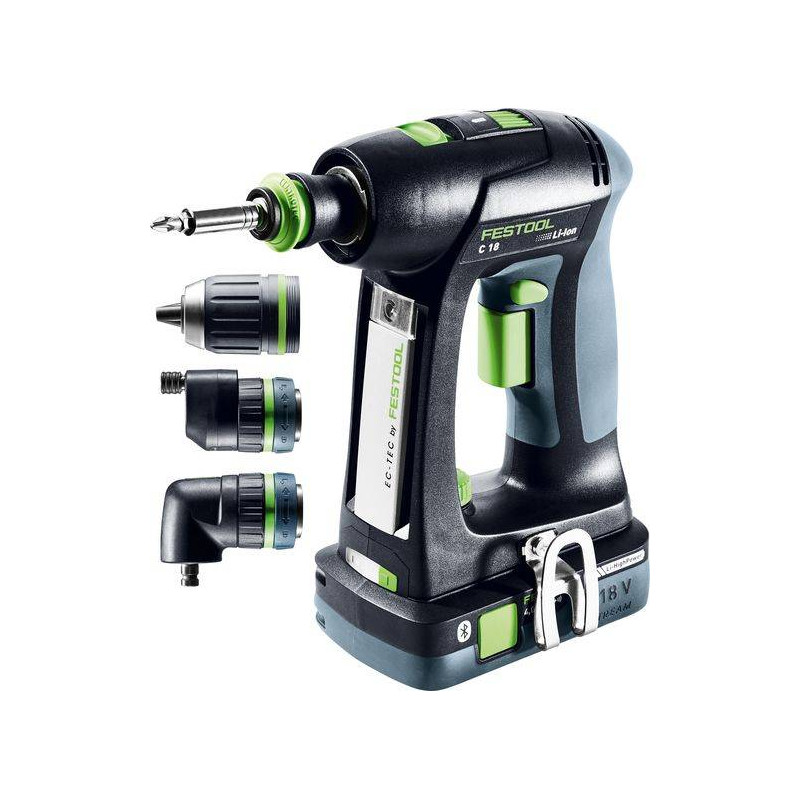 Festool Akumulatorowa wiertarko-wkrętarka C 18 HPC 4,0 I-Set 577617 (576992)