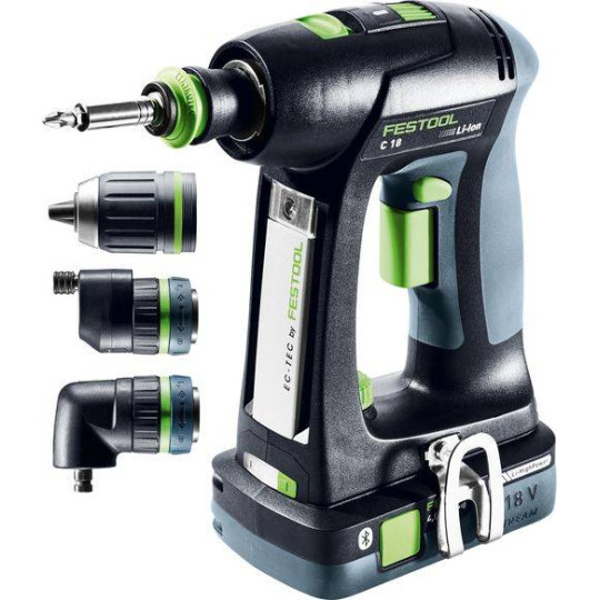 Festool Akumulatorowa wiertarko-wkrętarka C 18 HPC 4,0 I-Set 577617 (576992)