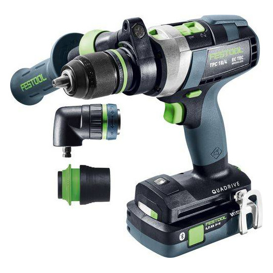 Festool Akumulatorowa wiertarko-wkrętarka udarowa TPC 18/4 5,0/4,0 I-Set QUADRIVE 577621 (577247)