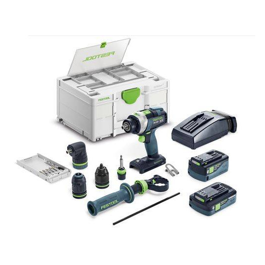 Festool Akumulatorowa wiertarko-wkrętarka udarowa TPC 18/4 5,0/4,0 I-Set/XL QUADRIVE 577622 (577248)