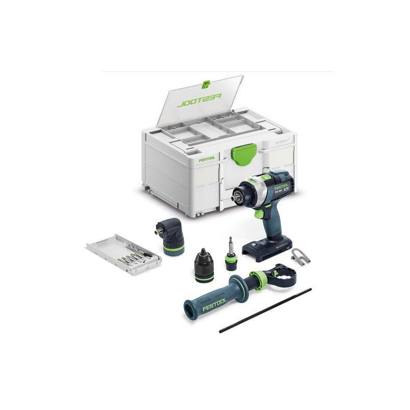 Festool Akumulatorowa wiertarko-wkrętarka udarowa TPC 18/4 I-Basic-Set QUADRIVE 577625