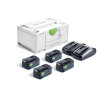 Festool Zestaw energii SYS 18V 4x5,0/TCL 6 DUO 577709