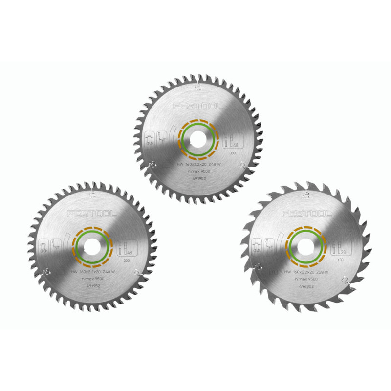 Festool Zestaw tarcz pilarskich KSB-SORT/3 W 160x2,2 578565