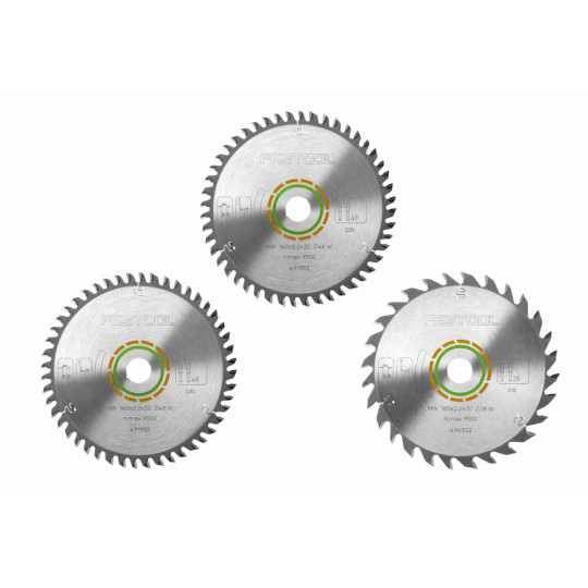 Festool Zestaw tarcz pilarskich KSB-SORT/3 W 160x2,2 578565