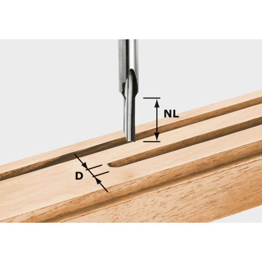 Festool  Frez do wpust&oacute;w HS z trzpieniem 8 mm HS S8 D 5/12 490943