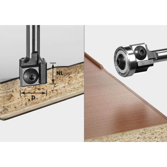 Festool Frez z płytkami do wyrównywania HW S8 HW D19 12x12 KL OFK 499806