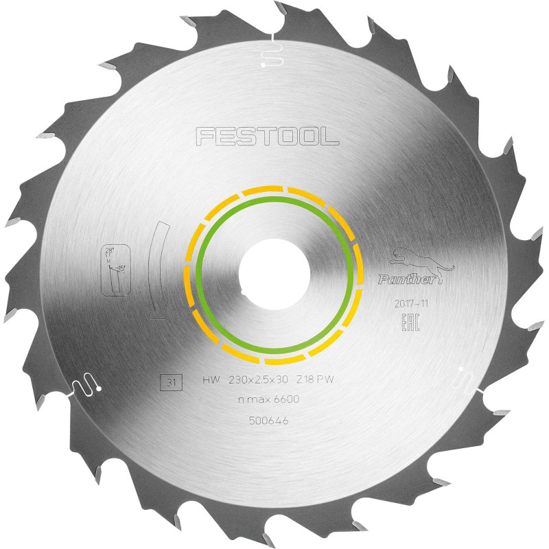 Festool Tarcza pilarska Panther 230x25x30 PW18 500646