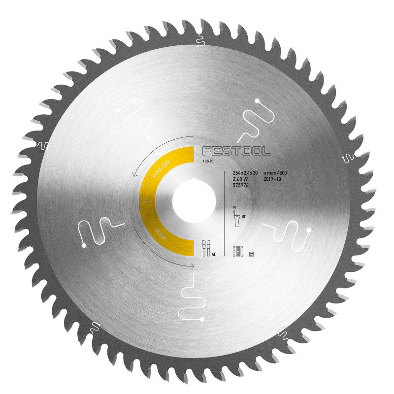 Festool Tarcza pilarska z zębem drobnym 254x2,4x30 W60 575976
