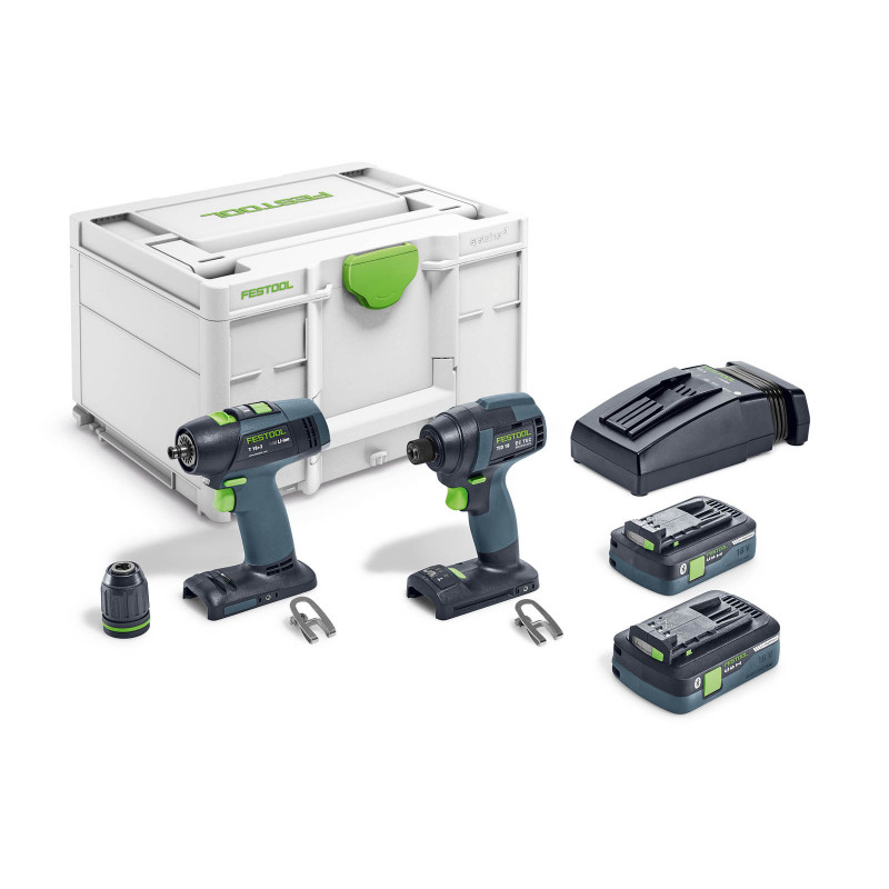 Festool Zestaw wiertarki i zakrętarki TID 18 HPC 4,0 I-Set T18 577244
