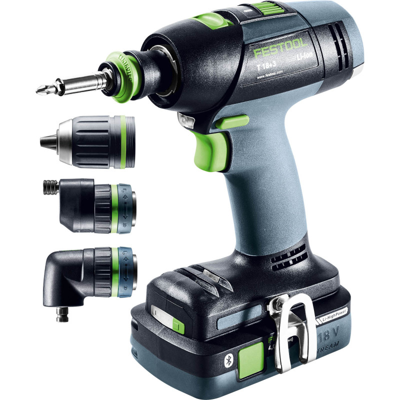Festool Akumulatorowa wiertarko-wkrętarka T 18+3 HPC 4,0 I-Set 577609 (576989)