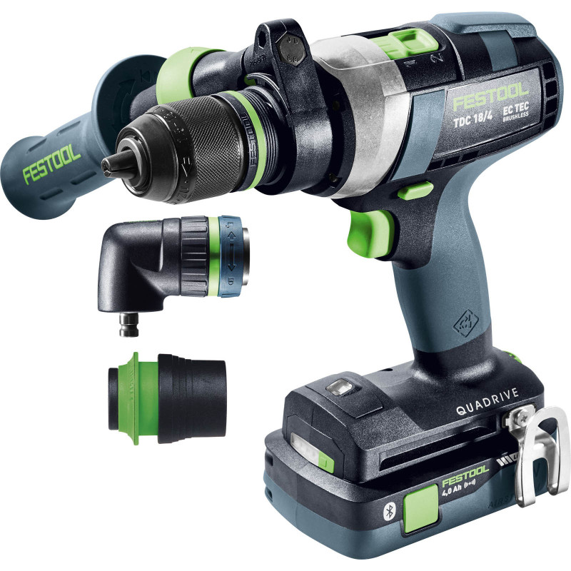 Festool Akumulatorowa wiertarko-wkrętarka TDC 18/4 5,0/4,0 I-Set QUADRIVE 577612