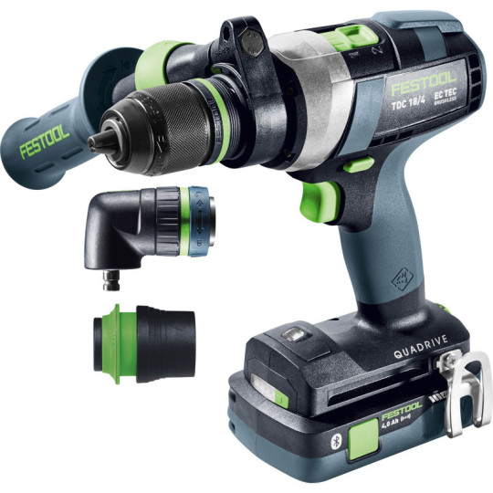 Festool Akumulatorowa wiertarko-wkrętarka TDC 18/4 5,0/4,0 I-Set QUADRIVE 577612