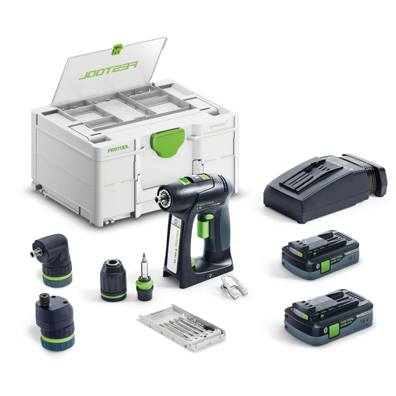 Festool Akumulatorowa wiertarko-wkrętarka C 18 HPC 4,0 I-Set 577617 (576992)