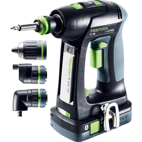 Festool Akumulatorowa wiertarko-wkrętarka C 18 HPC 4,0 I-Set 577617 (576992)
