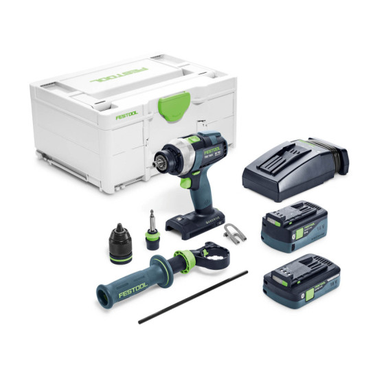 Festool Akumulatorowa wiertarko-wkrętarka TDC 18/4 5,0/4,0 I-Plus QUADRIVE 577649 (575602)