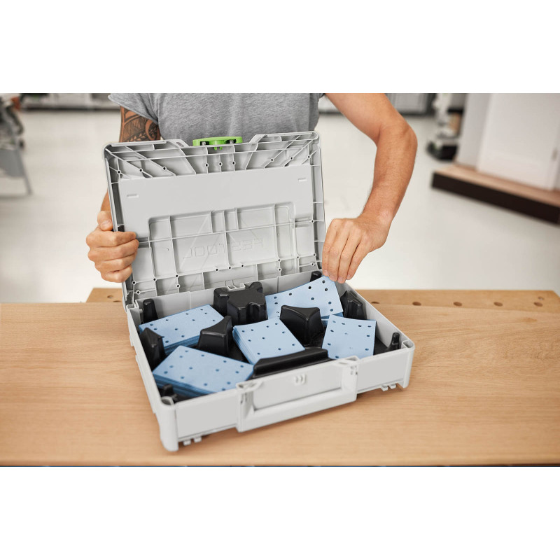 Festool Systainer na materiały ścierne Granat SYS-STF 80X133 GR-Set 578194