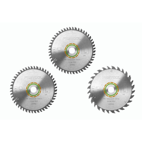 Festool Zestaw tarcz pilarskich KSB-SORT/3 W 160x2,2 578565