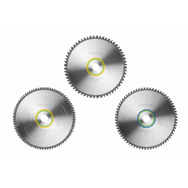 Festool Zestaw tarcz pilarskich KSB-SORT/3 W/A 260x2,5 578570