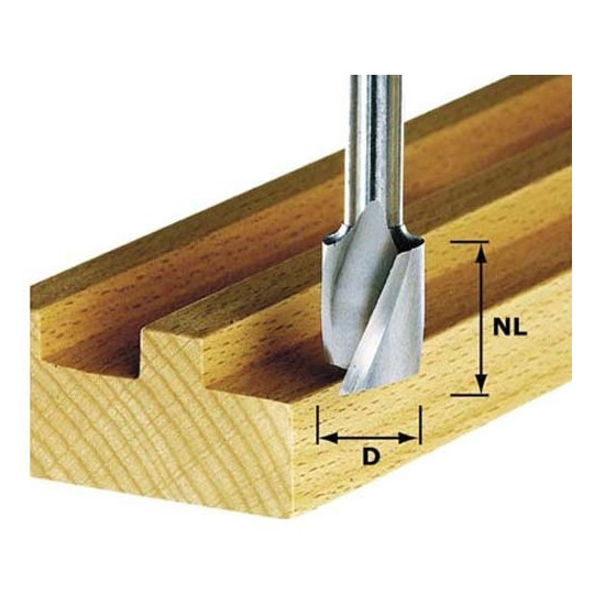 Festool Frez spiralny do wpustów HW z trzpieniem 8 mm HW Spi S8 D4/10 490977