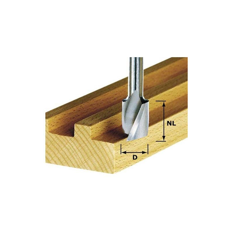 Festool Frez spiralny do wpustów HS z trzpieniem 8 mm HS Spi S8 D16/20 490949