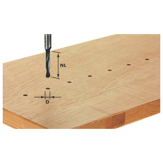 Festool Frez do kołków HW z trzpieniem 8 mm HW S8 D8/30 Z 491068