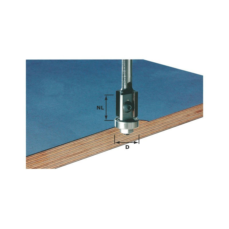 Festool Frez z płytkami do obróbki krawędzi HW z trzpieniem 8 mm HW S8 D19/20WM Z2 491082