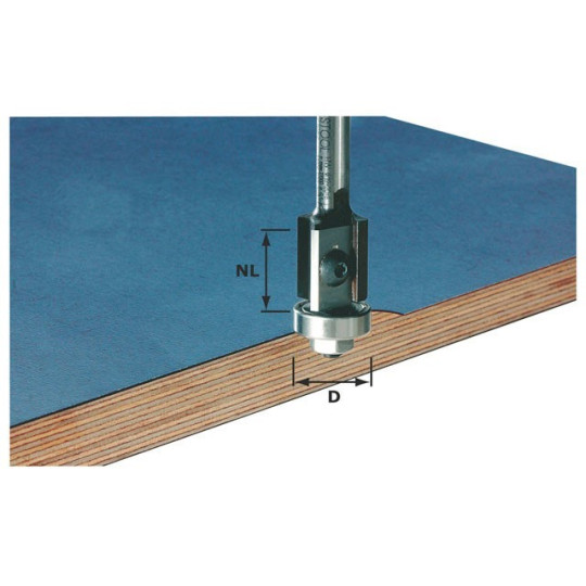 Festool Frez z płytkami do obróbki krawędzi HW z trzpieniem 8 mm HW S8 D19/20WM Z2 491082