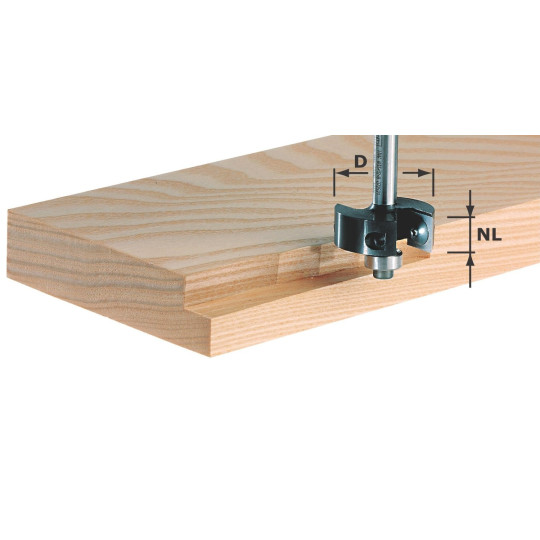 Festool Frez z płytkami do wręgów z trzpieniem 8 mm HW S8 D38/12 491085