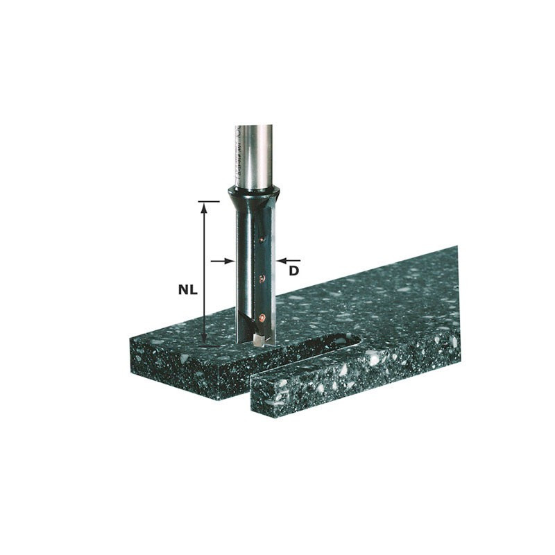 Festool Frez z płytkami do wpustów HW z trzpieniem 12 mm HW S12 D14/45 WM 491110