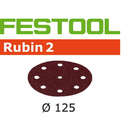 Festool  Krążki ścierne STF D125/8 P120 RU2/10 499105