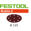 Festool  Krążki ścierne STF D125/8 P120 RU2/10 499105
