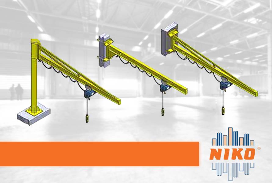 Żurawie NIKO - lekkie systemy dźwigowe na miarę Twoich potrzeb